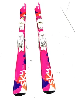 Used Elan SKY Girls DH Ski/Binding Pink 140 cm