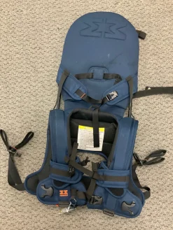 Used E3 MINIMEIS BABY CARRIER External Frame Backpack Navy Blue