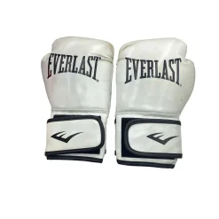 Used Everlast Boxing Gloves White S/M