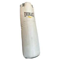 Used Everlast GREATNESS IS WITHIN Boxing Heavy Bag White 80 lb