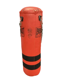 Used Everlast 60 LB BAG Boxing Heavy Bag Red 60 lb