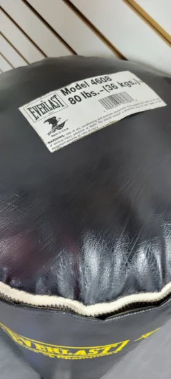 Used Everlast 80LB Boxing Heavy Bag Black 80 lb