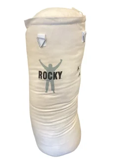 Used Everlast 100LB HEAVY BAG Boxing Heavy Bag White 100 lb