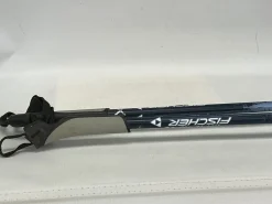 Used Fischer BACK COUNTRY 140CM Mens XC Ski Poles Navy Blue 140 cm / 56 in