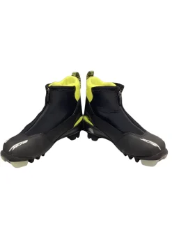 Used Fischer Boys NNN XC Ski Boots Yellow JR-01.5