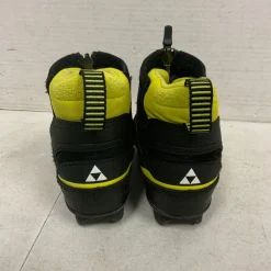 Used Fischer Boys NNN XC Ski Boots Black YT-13