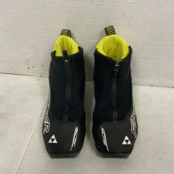 Used Fischer Boys NNN XC Ski Boots Black YT-13