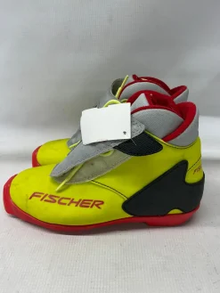 Used Fischer Boys SNS XC Ski Boots Yellow JR-02