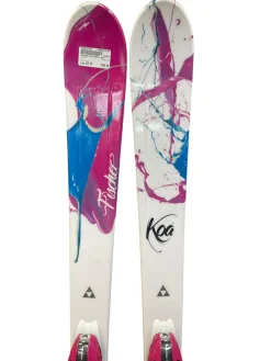 Used Fischer KOA Girls DH Ski/Binding White 145 cm