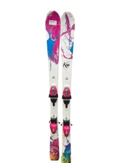 Used Fischer KOA Girls DH Ski/Binding White 145 cm