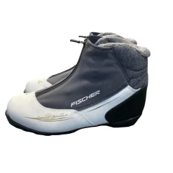 Used Fischer Mens NNN XC Ski Boots Grey M 08.5-09 / W 09-09.5