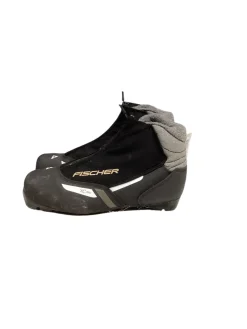 Used Fischer Mens NNN XC Ski Boots Black M 07-07.5 / W 08-08.5