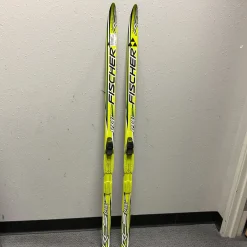 Used Fischer RCS SPRINT CROWN Boys XC Ski/Binding Yellow 140 cm