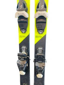 Used Fischer STUNNER Boys DH Ski/Binding Yellow 113 cm