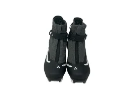 Used Fischer Womens NNN XC Ski Boots Black W 06 / JR 04-04.5