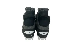 Used Fischer Womens NNN XC Ski Boots Black W 06 / JR 04-04.5
