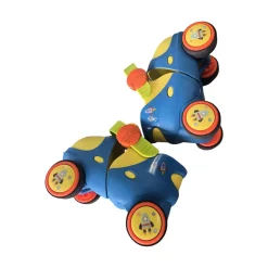Used FISHER-PRICE ADJ N JAM TODDLER SKATES Child Roller Quad Skates Royal Blue Adjustable