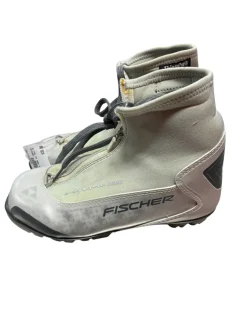 Used Fisher Womens NNN XC Ski Boots Grey M 07-07.5 / W 08-08.5