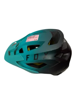 Used Fox HFB4.5 SPEEDFRAME 59CM-63CM Bike Helmet Teal LG mfg 04/2021