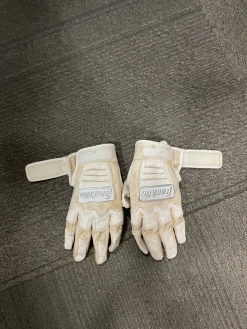 Used Franklin BB/SB Batting Gloves White MD