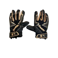 Used Franklin BB/SB Batting Gloves Black LG