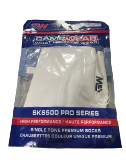 Used Gamewear Hockey Sock White 22"