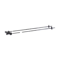 Used Goode PRE SKI POLES MENS 44IN Mens DH Ski Pole Black 110 cm / 44 in