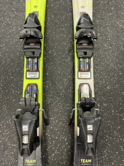 Used Head SUPER SHAPE TEAM Boys DH Ski/Binding Yellow 97 cm