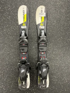 Used Head SUPER SHAPE TEAM Boys DH Ski/Binding Yellow 67 cm