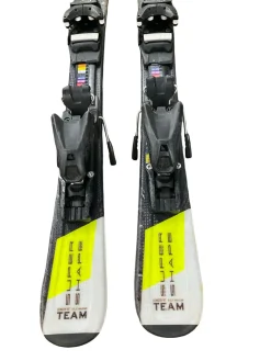 Used Head SUPER SHAPE TEAM Boys DH Ski/Binding Yellow 97 cm