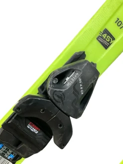 Used Head SUPER SHAPE TEAM Boys DH Ski/Binding Yellow 107 cm