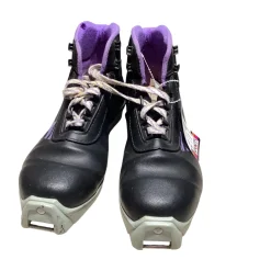 Used HEIERLING Womens SNS XC Ski Boots Purple W 07-07.5 / JR 05.5-06