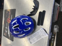 Used 0090 HELMET Bike Helmet Royal Blue L/XL