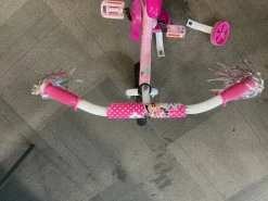 Used Huffy MINNIE MOUSE POWER BIKE Training Wheel Bike Girls Pink 16"