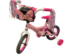 Used Huffy MINNIE Training Wheel Bike Girls Pink 12"