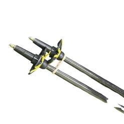 Used ICE EXTREME SKI POLES Mens DH Ski Pole Black 130 cm / 52 in