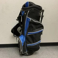 Used Itech Mens Stand Bag Black And Carolina Blue