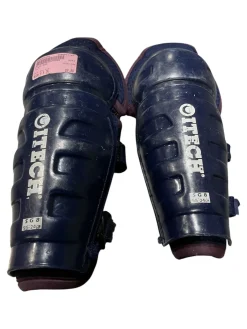 Used Itech SG8 Junior Shin Guards Navy Blue 9 1/2