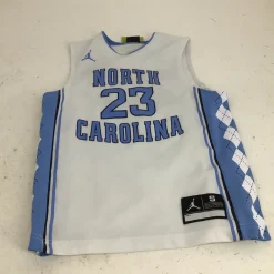 Used JORDAN UNC 23 YTH SM JERSEY Sleeveless Spirit Wear Y SM