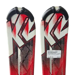 Used K2 AMP STRIKE W/ MARKER FASTTRAK BINDING Mens DH Ski/Binding Red 167 cm