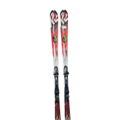 Used K2 AMP STRIKE W/ MARKER FASTTRAK BINDING Mens DH Ski/Binding Red 167 cm