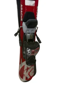 Used K2 APACHE JR Red 88 cm Snow Skis w/ Marker 4.5 Bindings