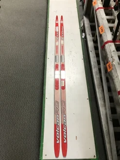 Used Karhu VOLCAN Boys XC Skis Only Red