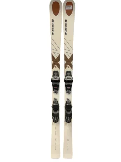 Used KASTLE 78 160CM Mens DH Ski/Binding White And Maroon 160 cm
