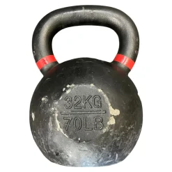 Used Kettle Dumbbell Black 70 lb