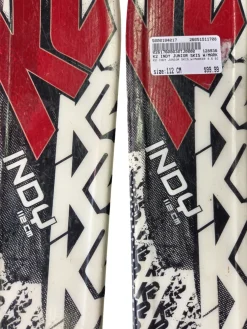 Used K2 INDY JUNIOR SKIS W/MARKER 4.5 BINDINGS Boys DH Ski/Binding None 112 cm