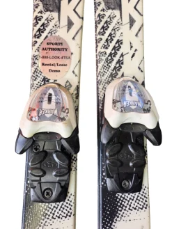 Used K2 INDY JUNIOR SKIS W/MARKER 4.5 BINDINGS Boys DH Ski/Binding None 112 cm