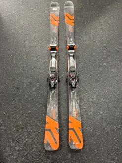 Used K2 KONIC SKIS Mens DH Ski/Binding Orange 177 cm