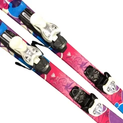 Used K2 LUV BUG 120 Girls DH Ski/Binding Pink 110 cm