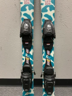 Used K2 LUV BUG Girls DH Ski/Binding White 112 cm